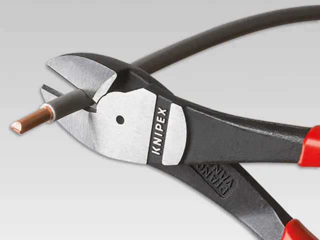 Knipex High Leverage Diagonal Cutters 200mm PVC Grip Heavy-Duty Steel