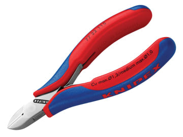 Knipex 77 Series115mm Electronic Diagonal Cutters PrecisionGroundErgonomic Grips