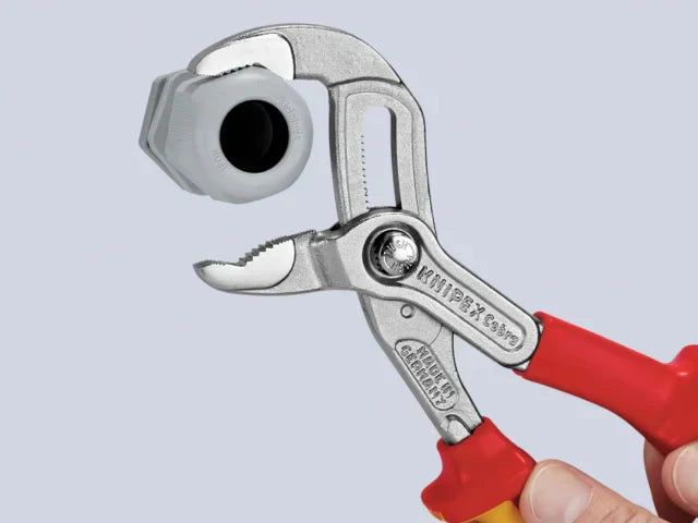 Knipex VDE Cobra Water Pump Pliers 250mm Insulated 1000V Multi-Component Grips
