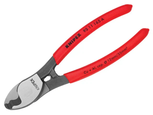 Knipex 95 Series Cable Shears 165mm PVC Grip Precision Cutting Tool