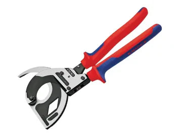 Knipex 320mm Ratchet Cable Cutters Multi-Component Grip for Copper Aluminium