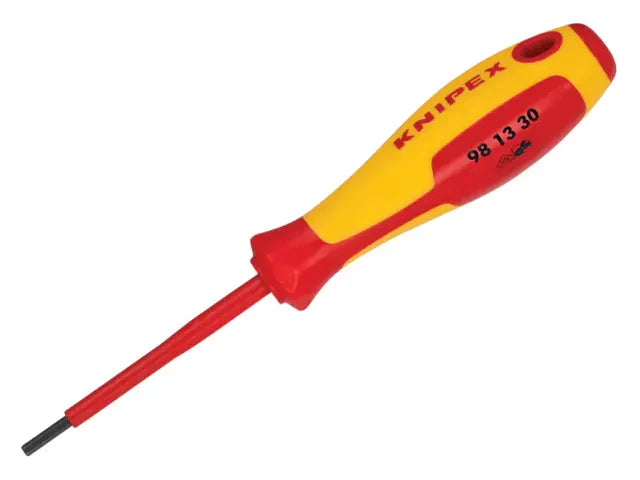 Knipex VDE Insulated Screwdriver for Hexagon Socket Screws 3.0mm 182mm