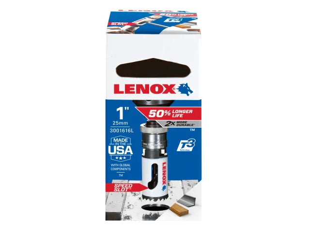 LENOX Bi-Metal Holesaw 25mm Durable Tooth Design for Wood and Metal Cutting