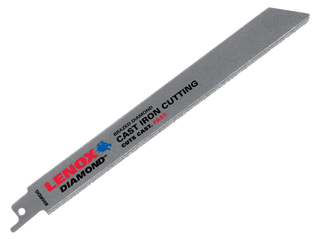 LENOX 800RDG Diamond Reciprocating Saw Blade 200mm -Clean Cuts in Hard Materials