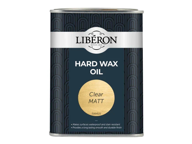 Liberon Hard Wax Oil Clear Matt 1L - Durable Protection for Wood Flooring