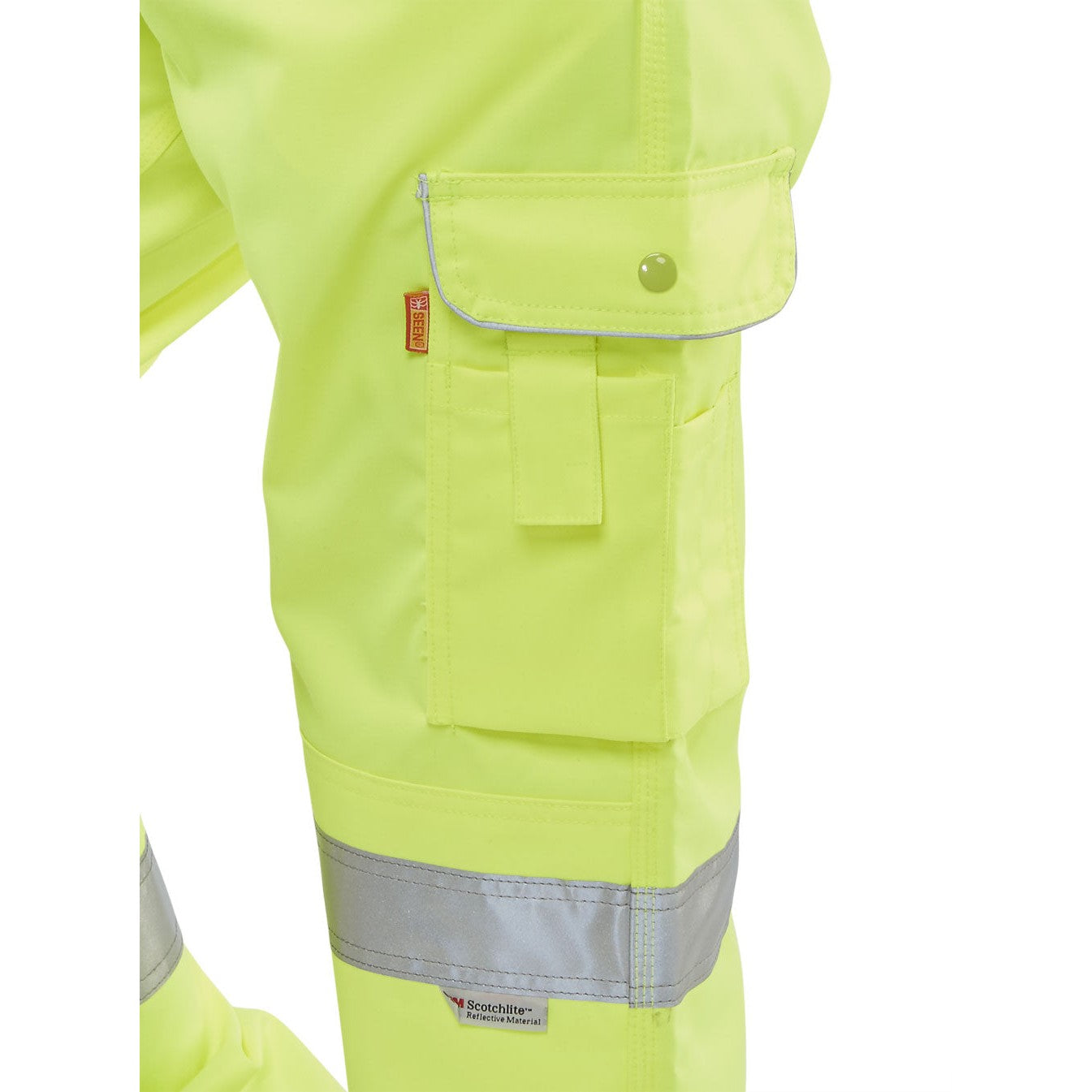 Beeswift Ladies EN ISO 20471 Saturn Yellow Trousers with Pockets and Tape