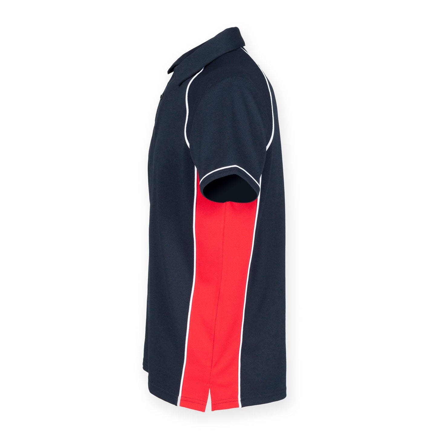Finden & Hales Piped Performance Polo Navy Red White CoolPlus Fabric Sports Fit