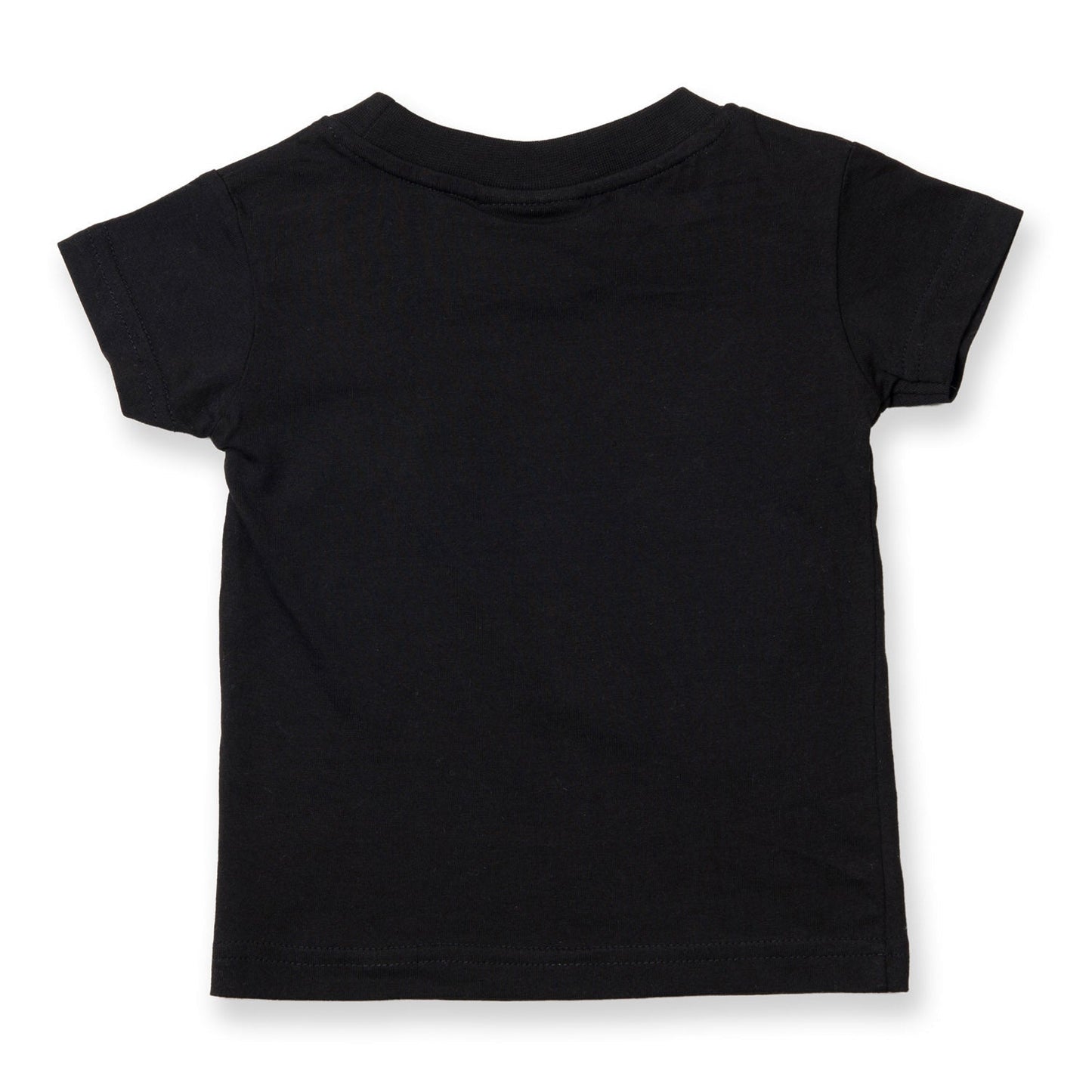Larkwood Baby Toddler T-Shirt Black Crew Neck 100% Cotton Various Sizes