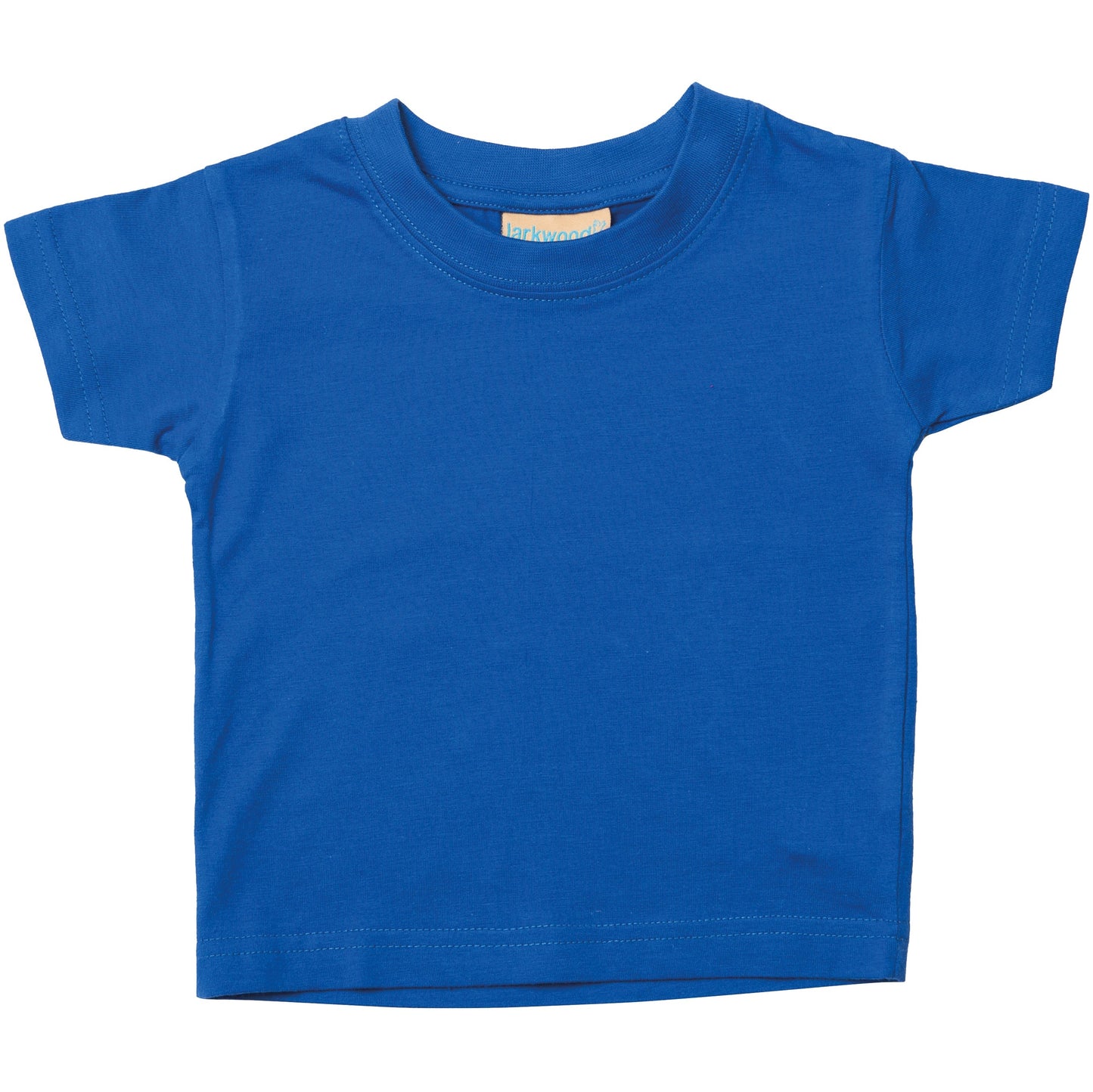 Larkwood Baby Toddler T-Shirt Royal Crew Neck 100% Cotton Lightweight 0-6 Years