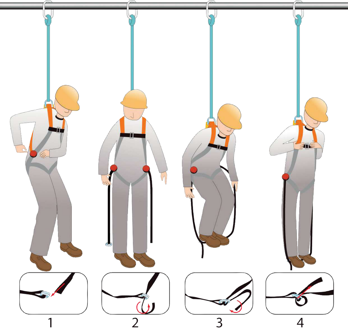 Delta Plus HA203FS Anti-Compression Strap Kit for Fall Protection Safety
