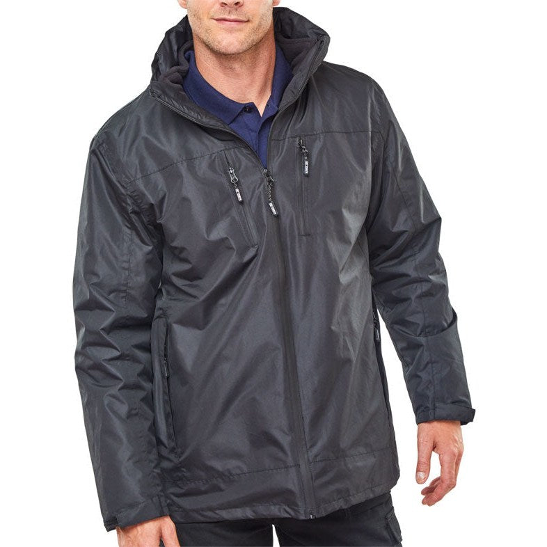 Beeswift Mowbray Jacket with Detachable Fleece, Concealed Hood, Zipped Pockets