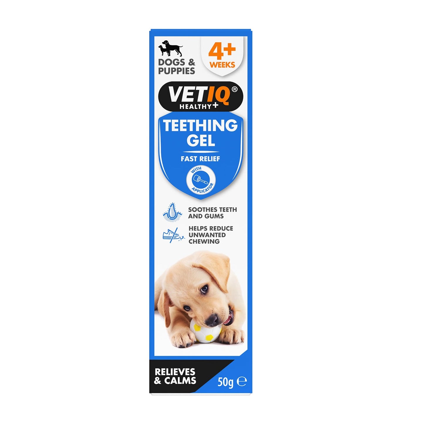 VetIQ Teething Gel for Puppies Soothing Gum Relief with Chamomile and Clove