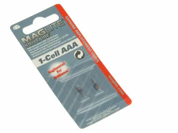 Maglite Solitaire Replacement Bulbs Pack of 2 for AAA Torches LK3A001