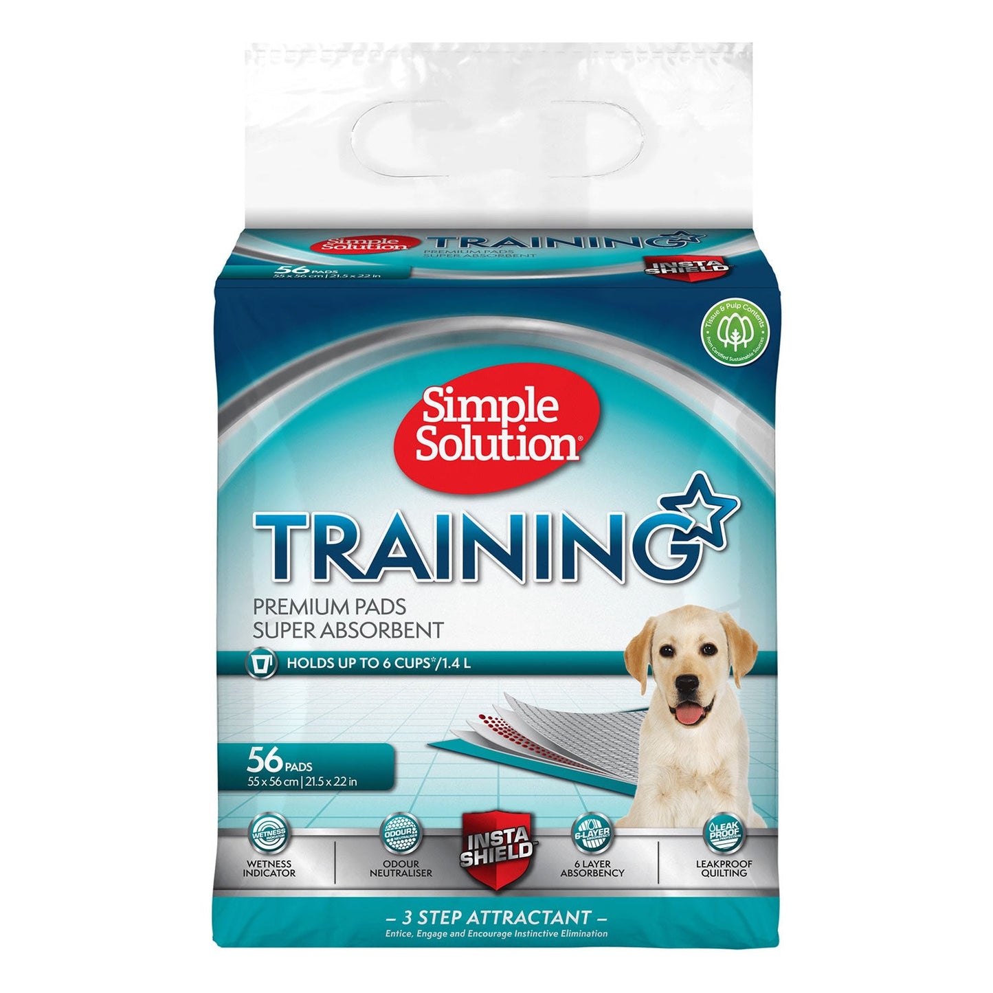 Simple Solution Puppy Training Pads Highly Absorbent FiveLayer Design
