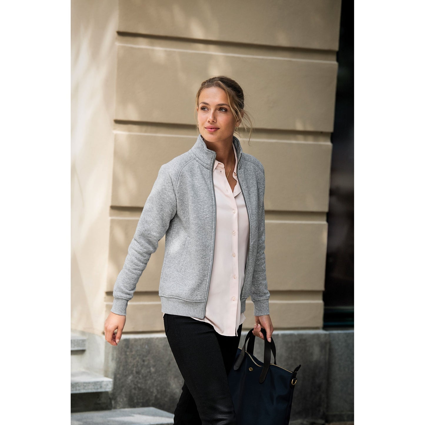 Nimbus Women's Cambridge Fashion Trainer Organic Cotton Full-Zip Hoodie