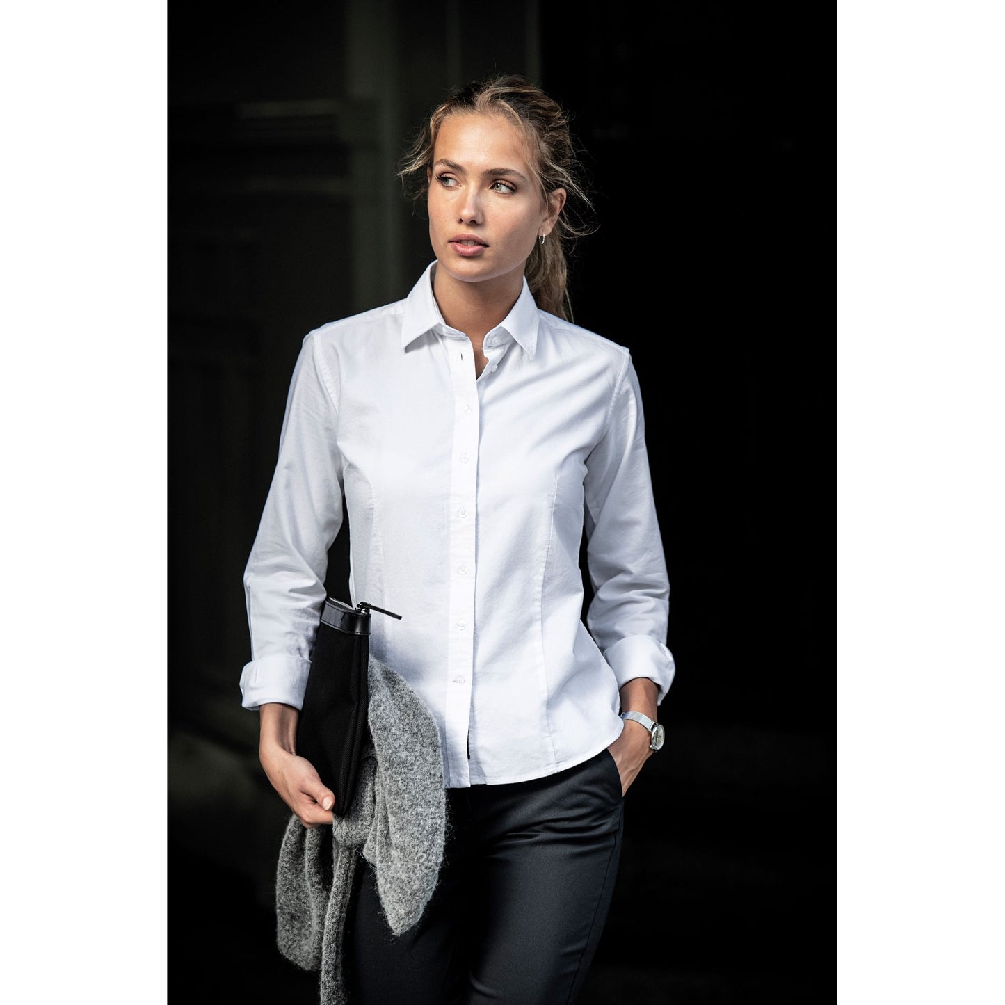 Nimbus Women's Rochester Classic Oxford Shirt 100% Cotton Curved Hem XS-XL