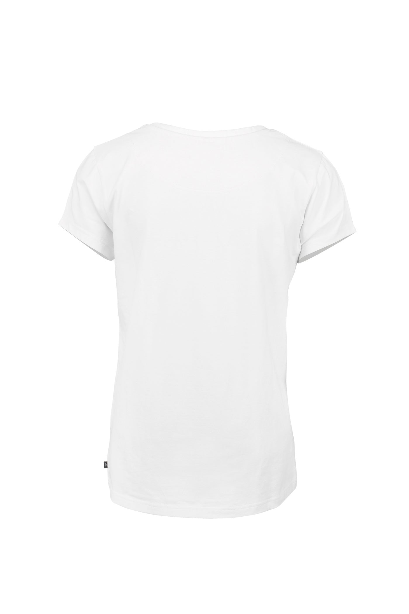 Nimbus Women's Montauk Essential Tee Slim Fit Organic Cotton Wide Neck