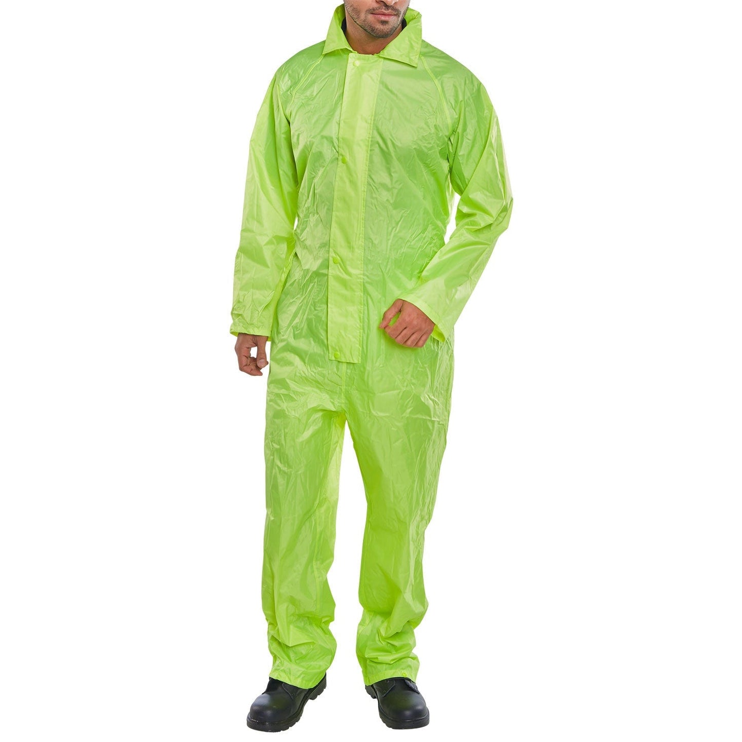 Beeswift Lon-B-Dri-Coverall Lightweight PVC Coated with Hood and Taped Seams