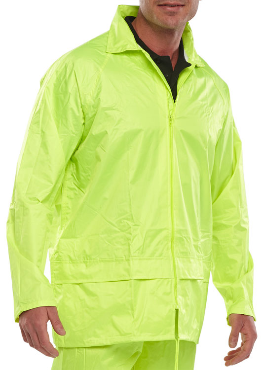 Beeswift Nylon B-Dri Waterproof Jacket Lightweight Breathable Workwear UK