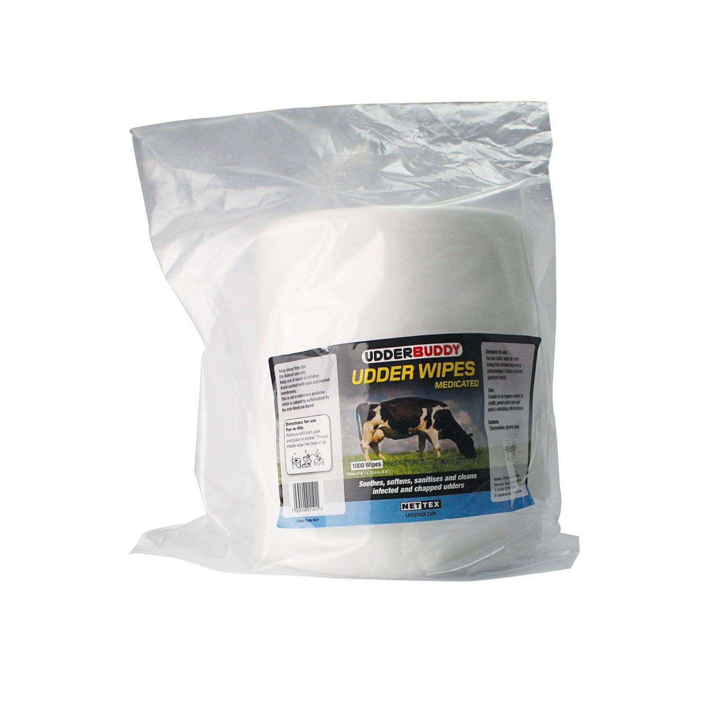 Nettex Agri Medicated Conditioning Dairy Udder Wipes For Sore Teats and Care