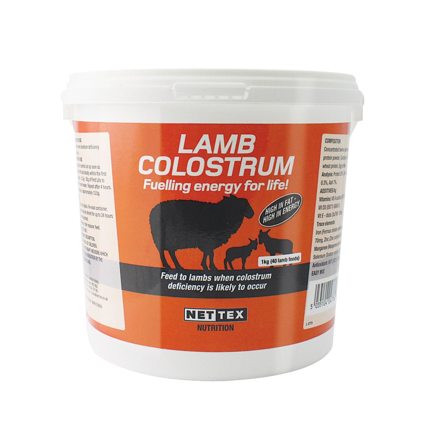 Nettex Agri Lamb Colostrum Easy Mix Nutritional Support for Newborn Lambs