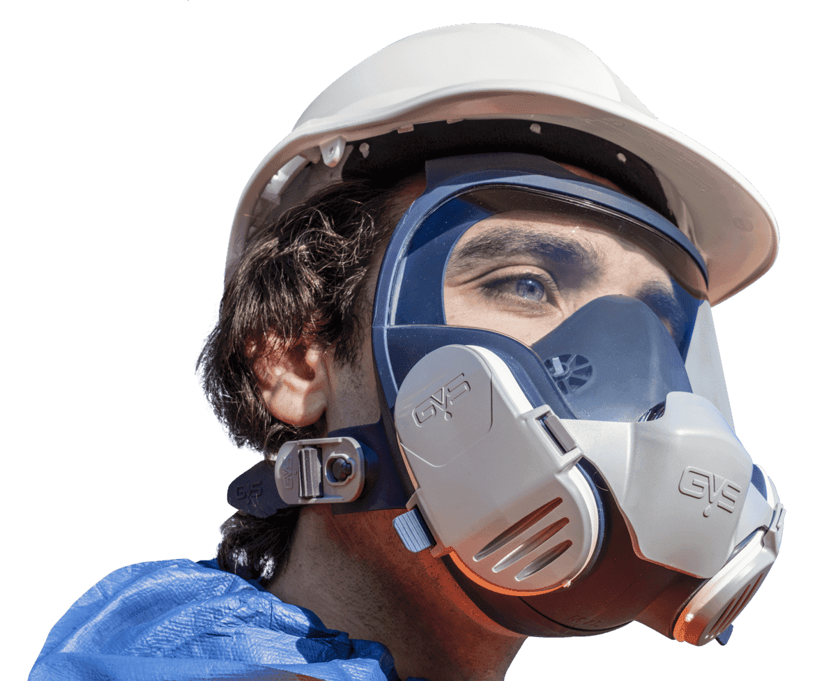 GVS Elipse Full Face Respirator P3 Nuisance Odour Filters Lightweight Design