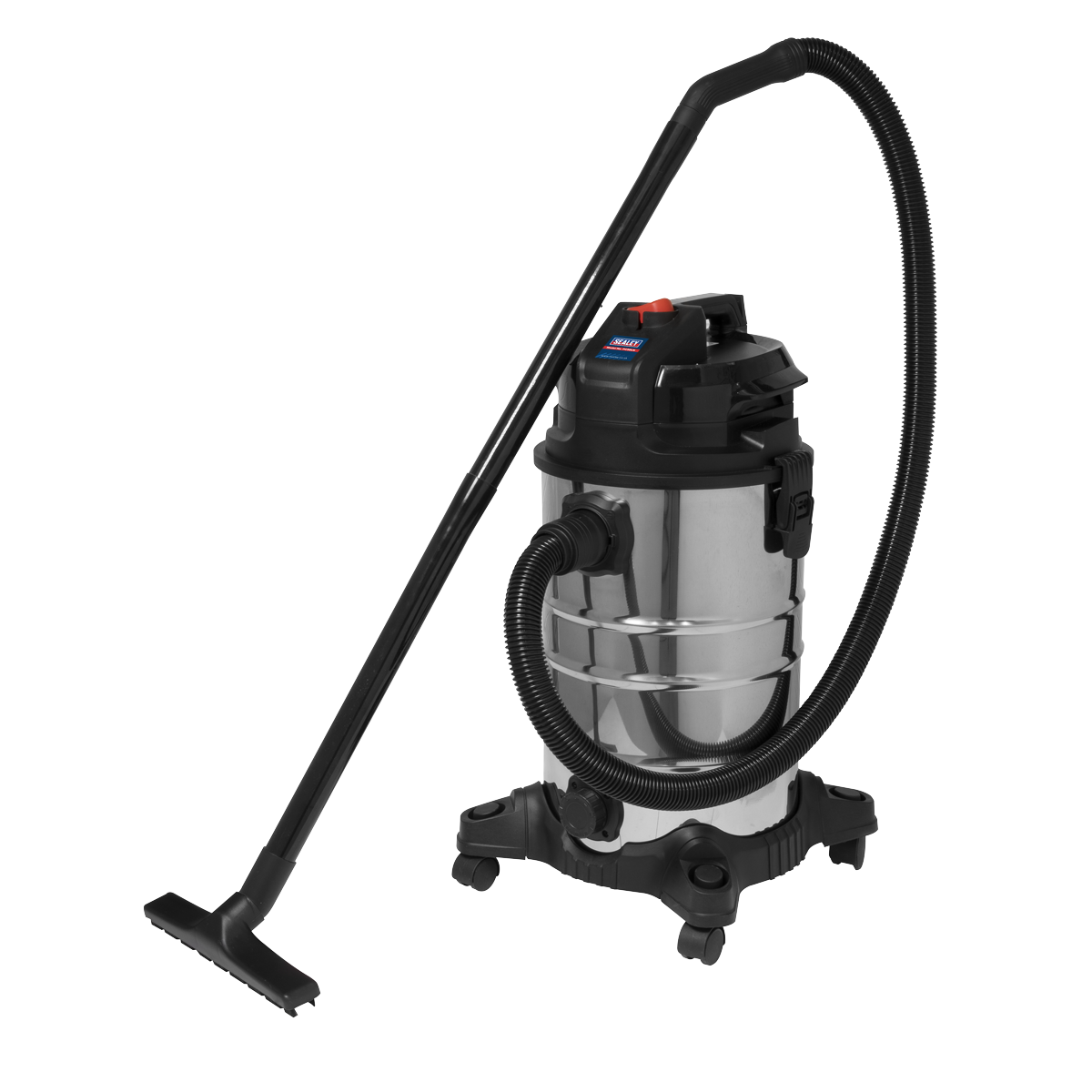Sealey 30L Wet & Dry Vacuum Cleaner 1000W Low Noise Blower Tool Storage