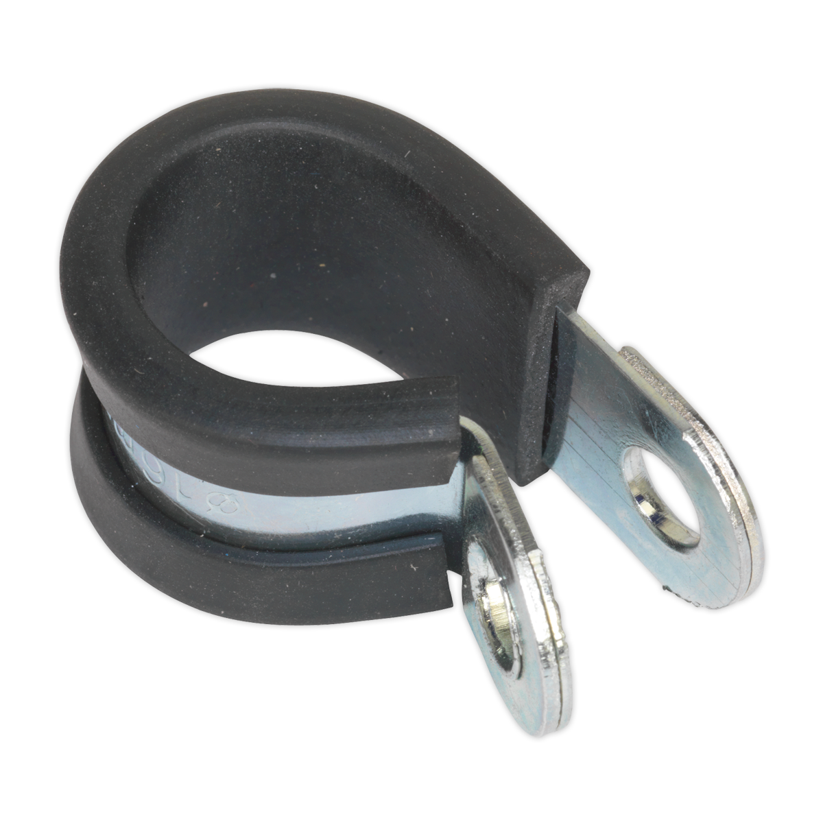 Sealey P-Clip Rubber Lined 16mm Pack of 25 Zinc Plated for Cables Tubing