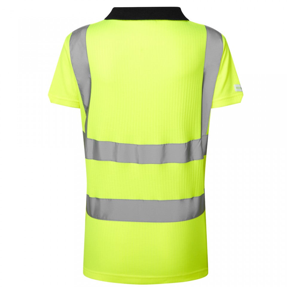 Leo Workwear EcoViz Comfort Women's Polo Shirt Hi-Vis UV Protection XS-6XL