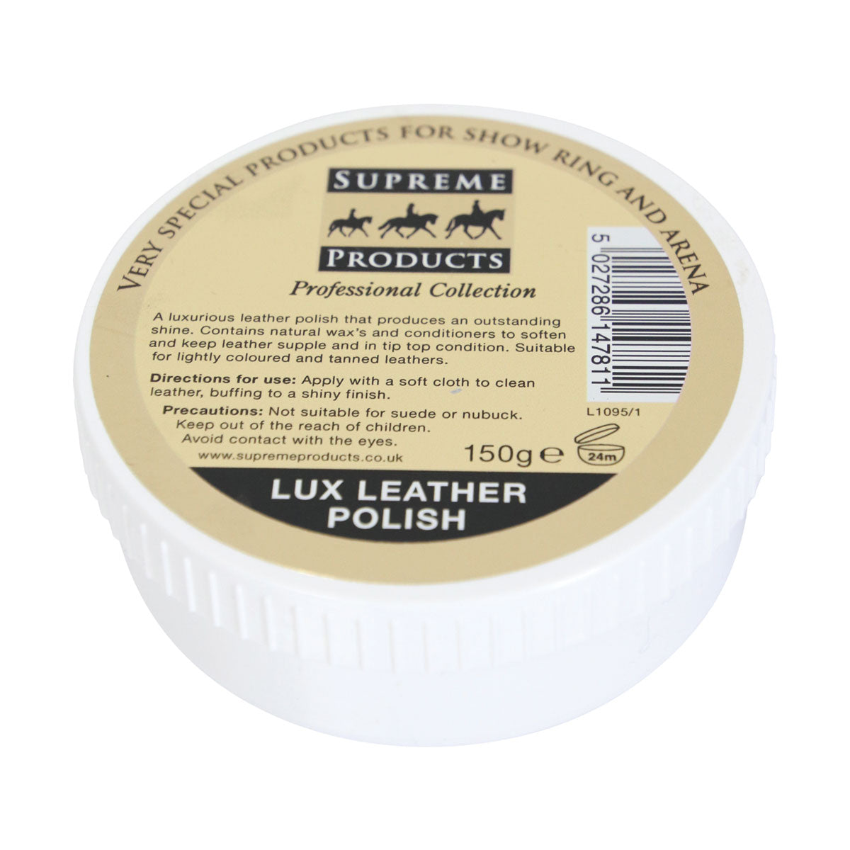 Supreme Products Horse Lux Leather Polish for Saddlery and Boots