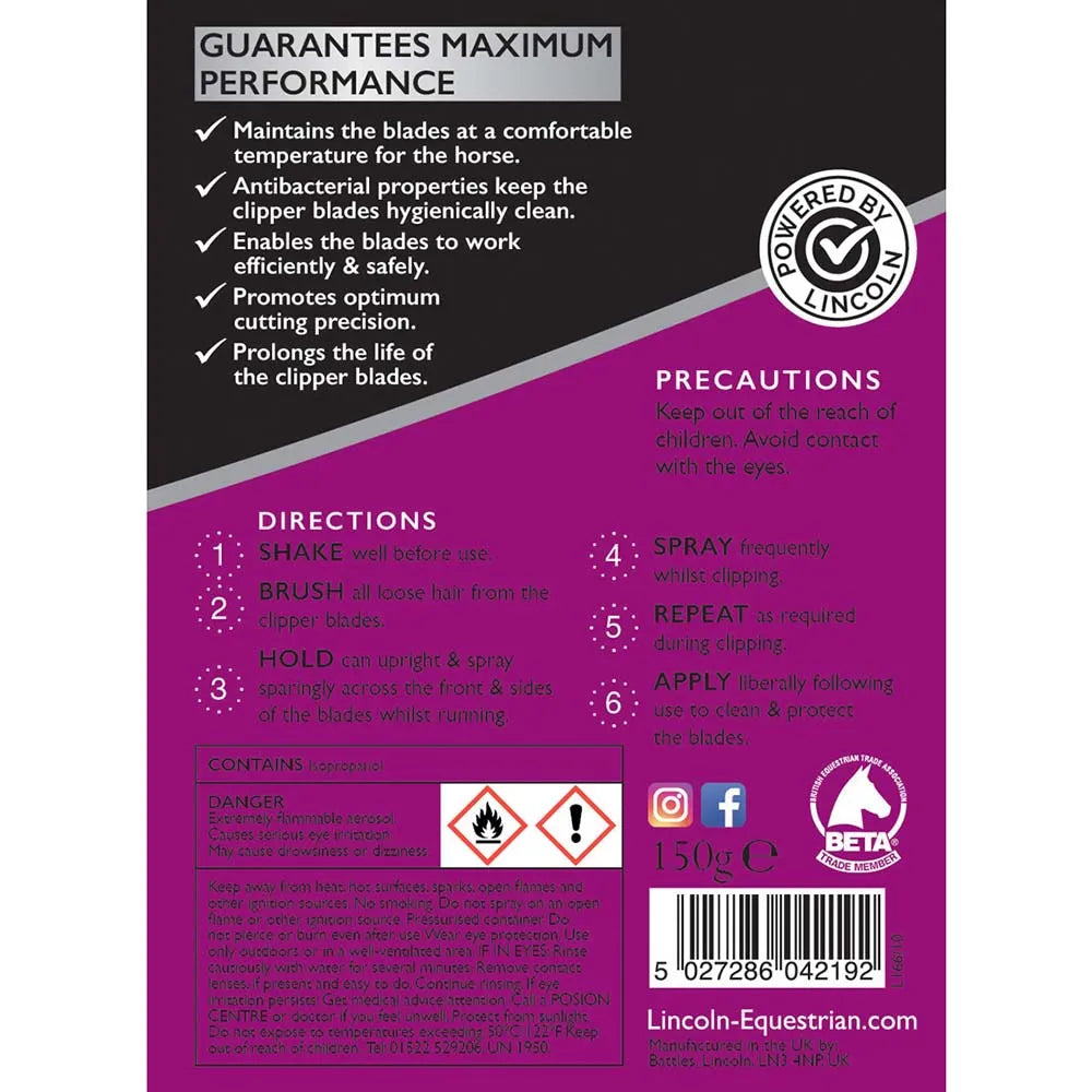 Lincoln Grooming Clipper Oil Antibacterial Lubricant for All Clippers