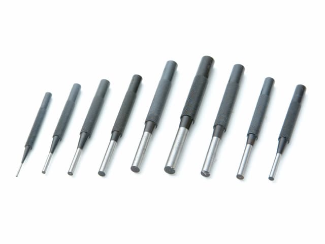 Priory 135-S9 9 Piece Parallel Pin Punch Set in Wallet - Precision Tools