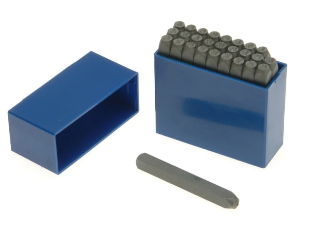 Priory 181 3mm Letter Punch Set A-Z & for Metal Marking in Plastic Box