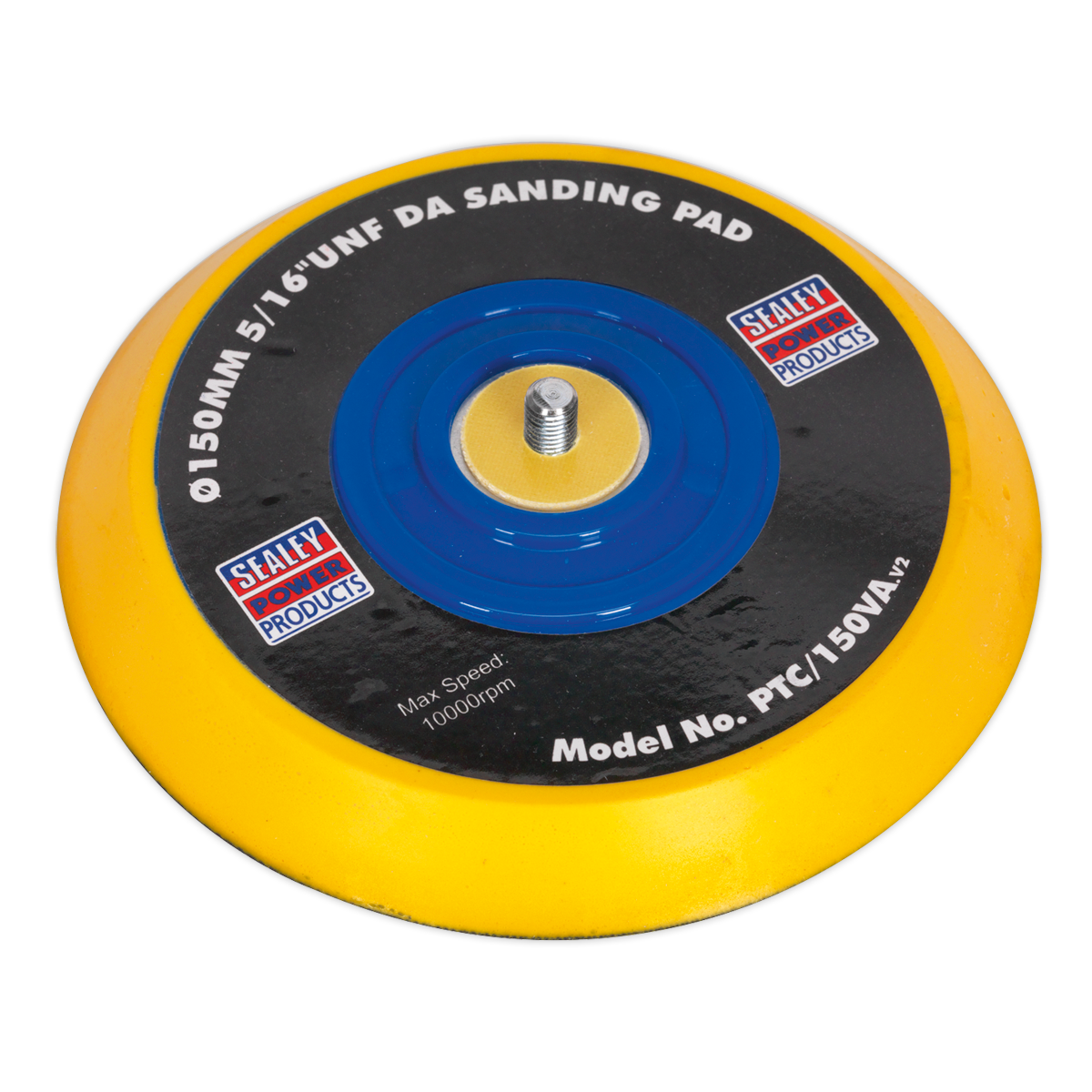 Sealey DA Backing Pad 145mm for Hook-and-Loop Discs 5/16" UNF Thread