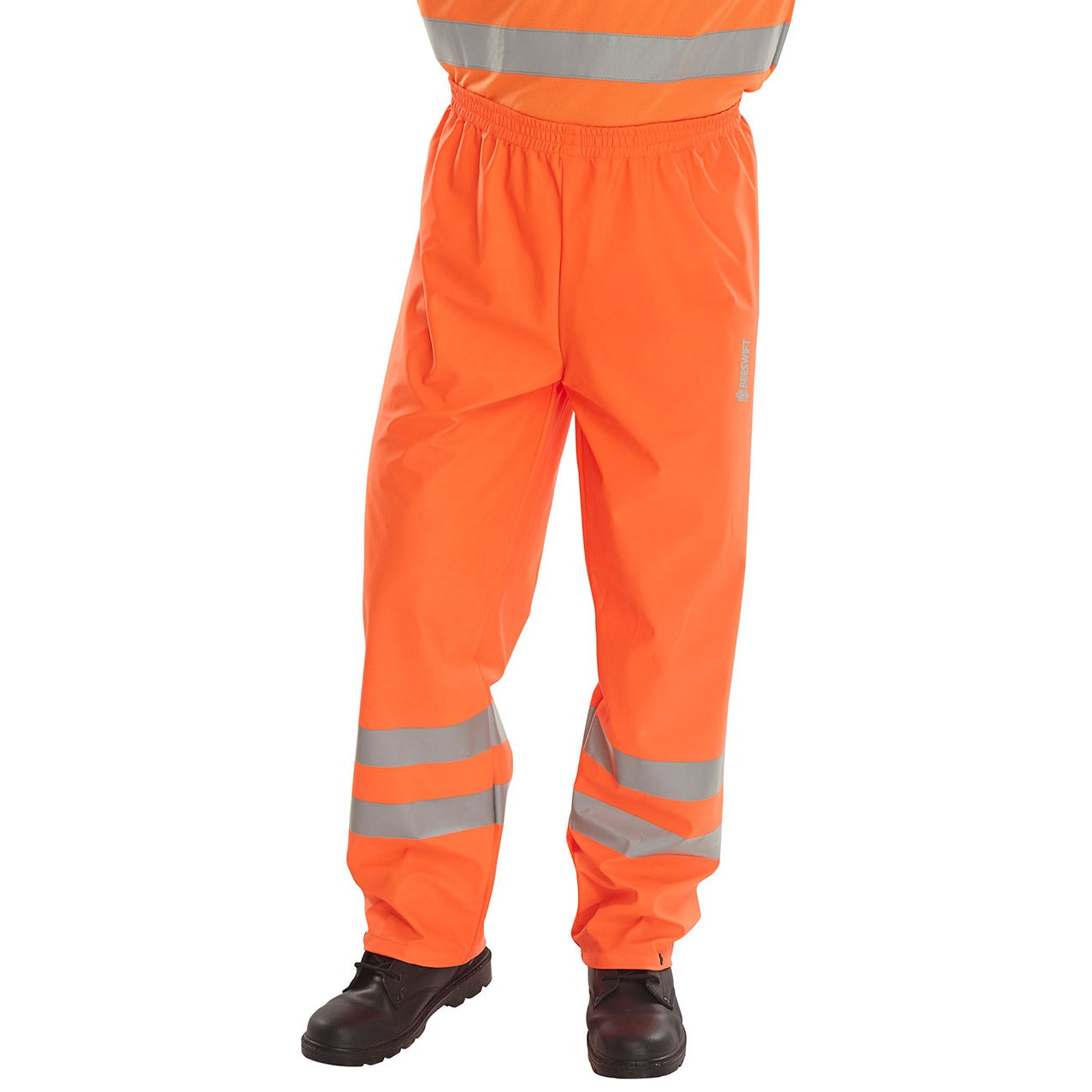 Beeswift Bseen PU Overtrousers Waterproof Lightweight Workwear Safety Gear