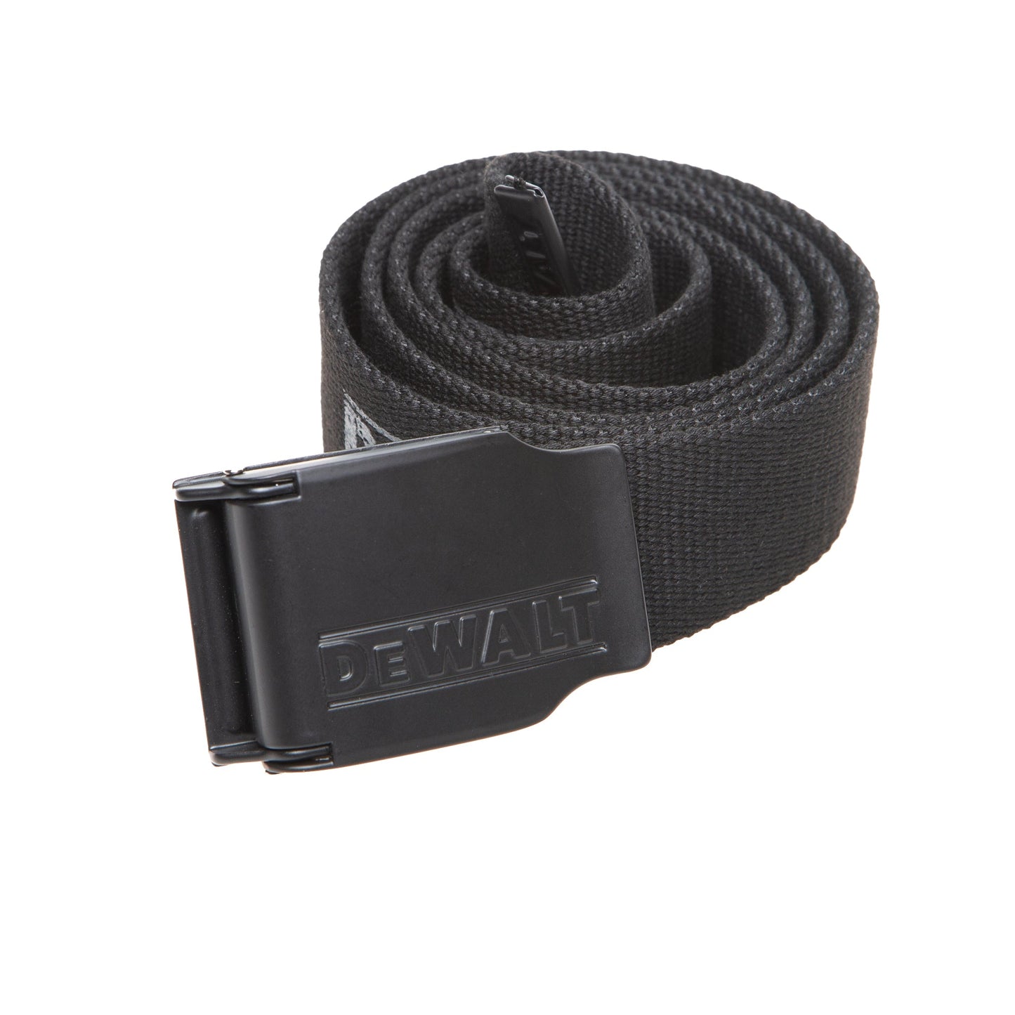DeWalt Pro Adjustable Woven Work Belt with Black Detail Buckle Fits Trousers