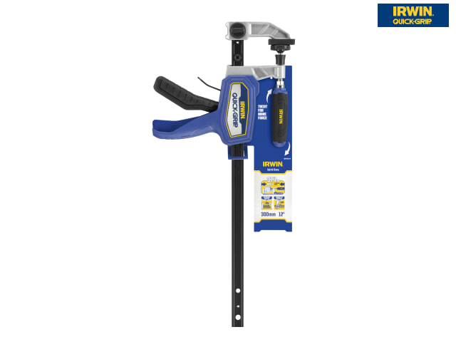 IRWIN Quick-Grip Hybrid Trigger Clamp 300mm One-Handed F-Clamp 136kg Force