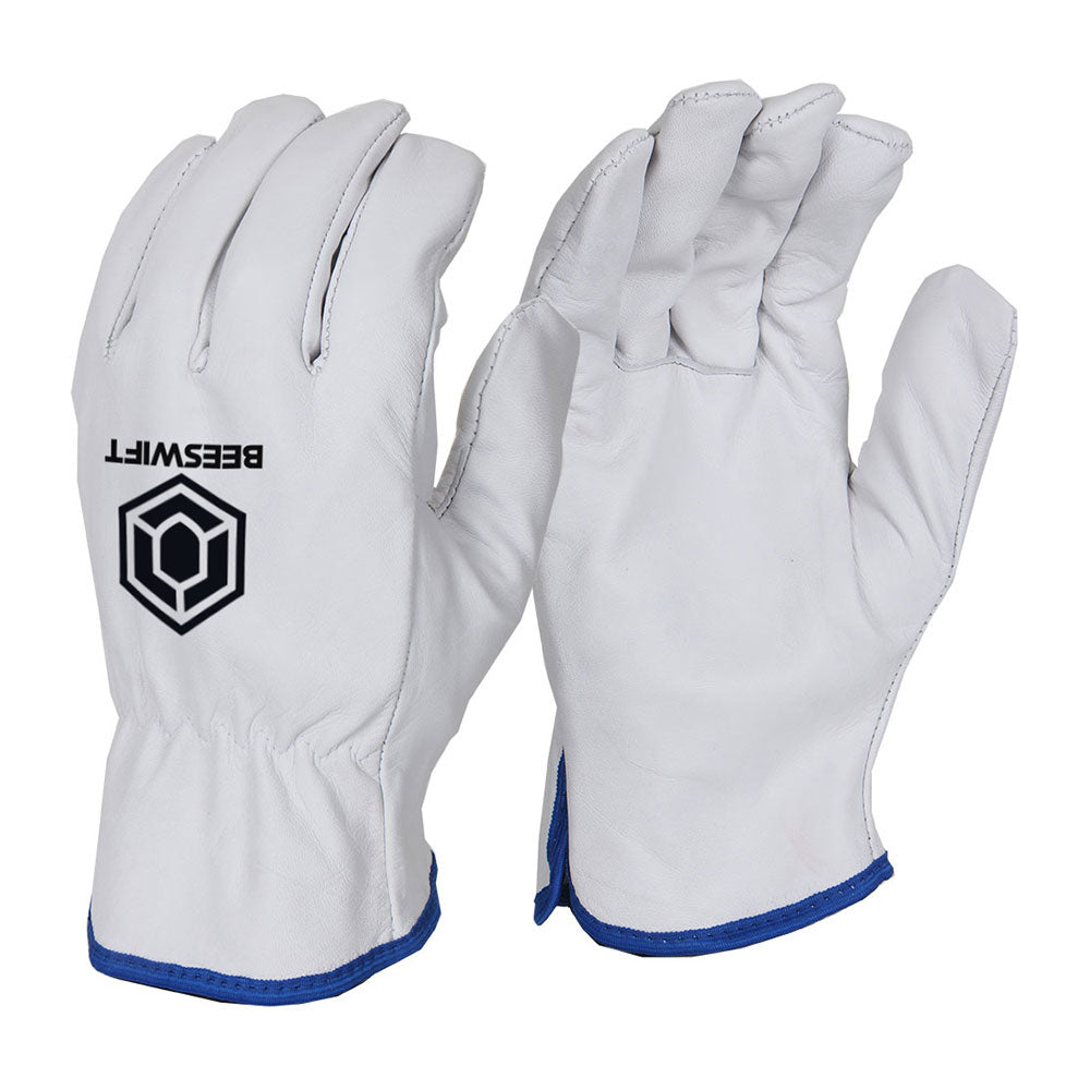 Beeswift Lined Drivers Glove PH Soft Grain Leather Fleece Lined EN388 Certified