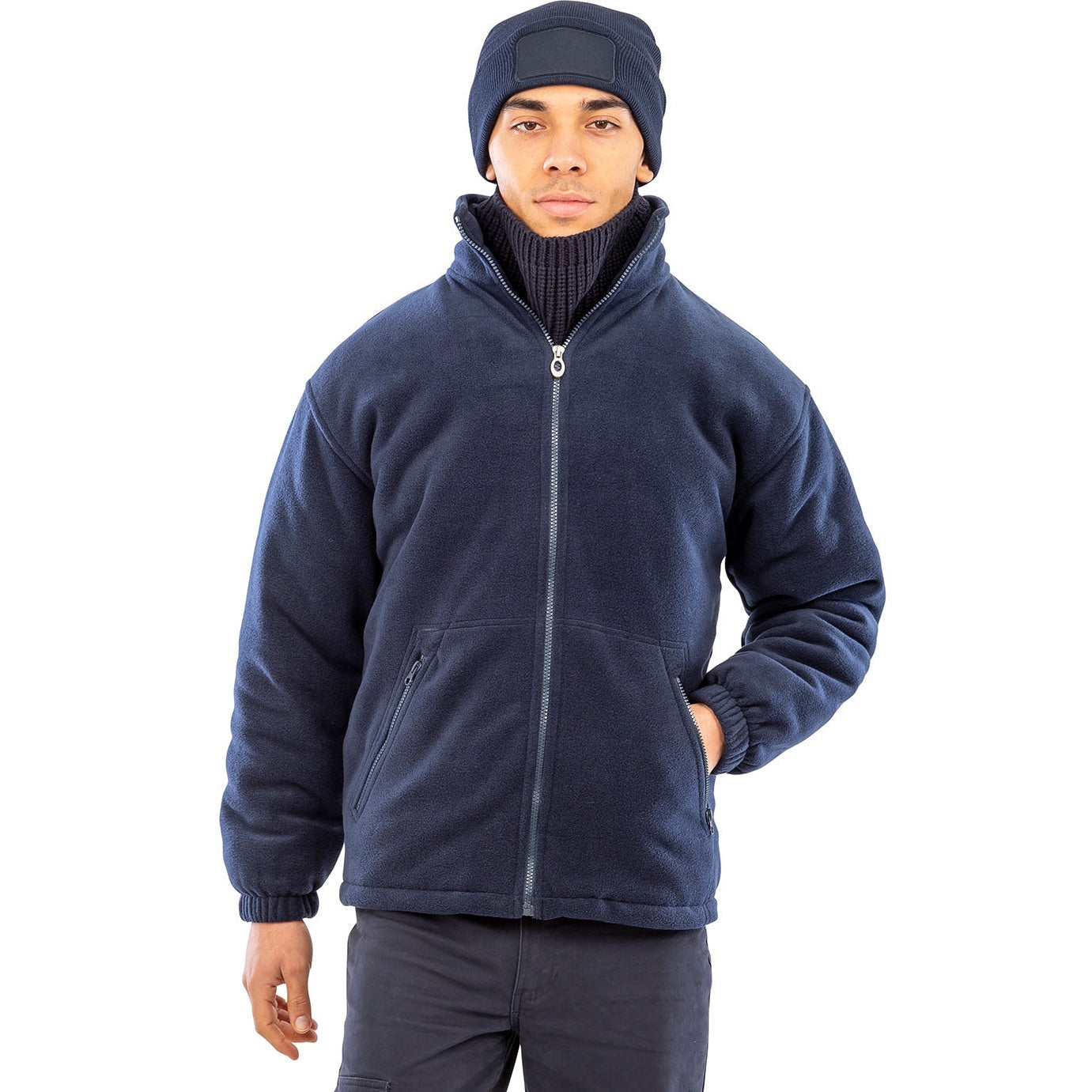 Result Core Padded Winter Fleece Jacket PolarTherm Insulation Zip Pockets