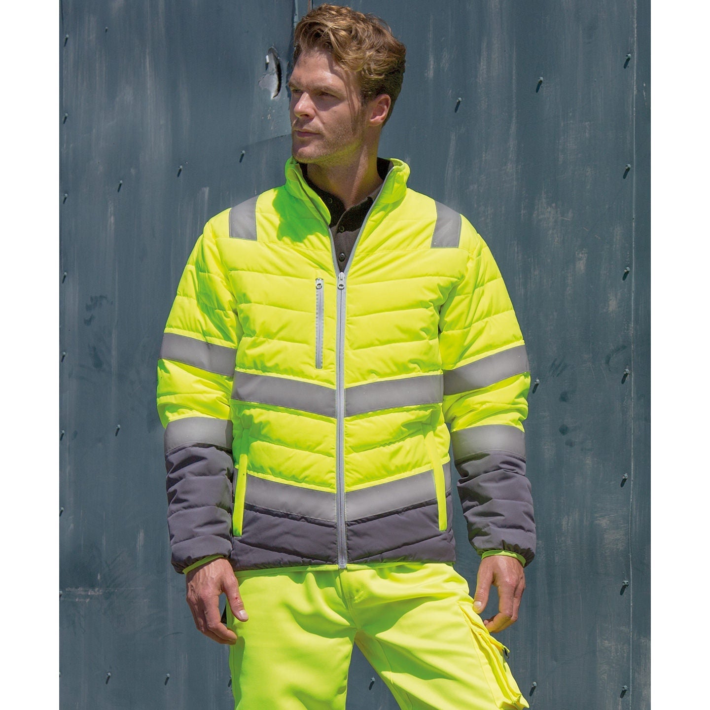 Result Safeguard Soft Padded Safety Jacket High Visibility Lightweight Comfort