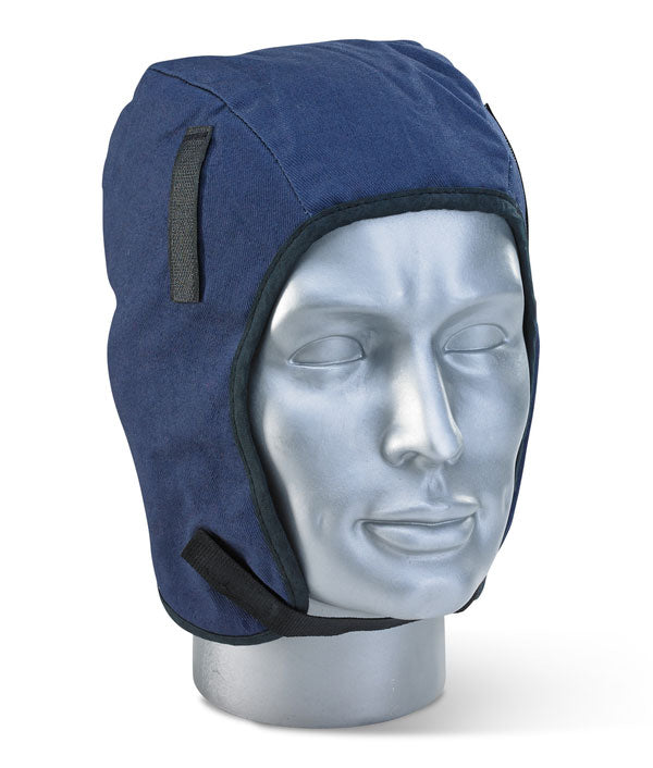 Beeswift Winter Helmet Liner Navy Blue 100% Cotton Fleece Lined Ear Pockets