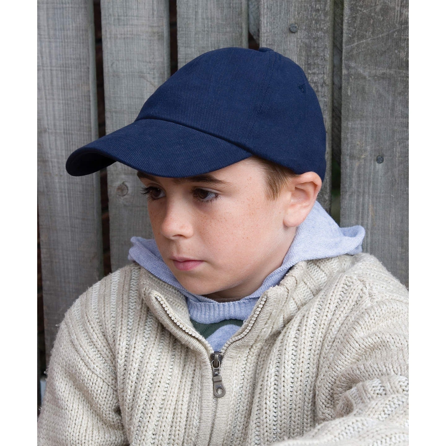 Result Headwear Junior Low-Profile Heavy Brushed Cotton Cap with Brass Buckle
