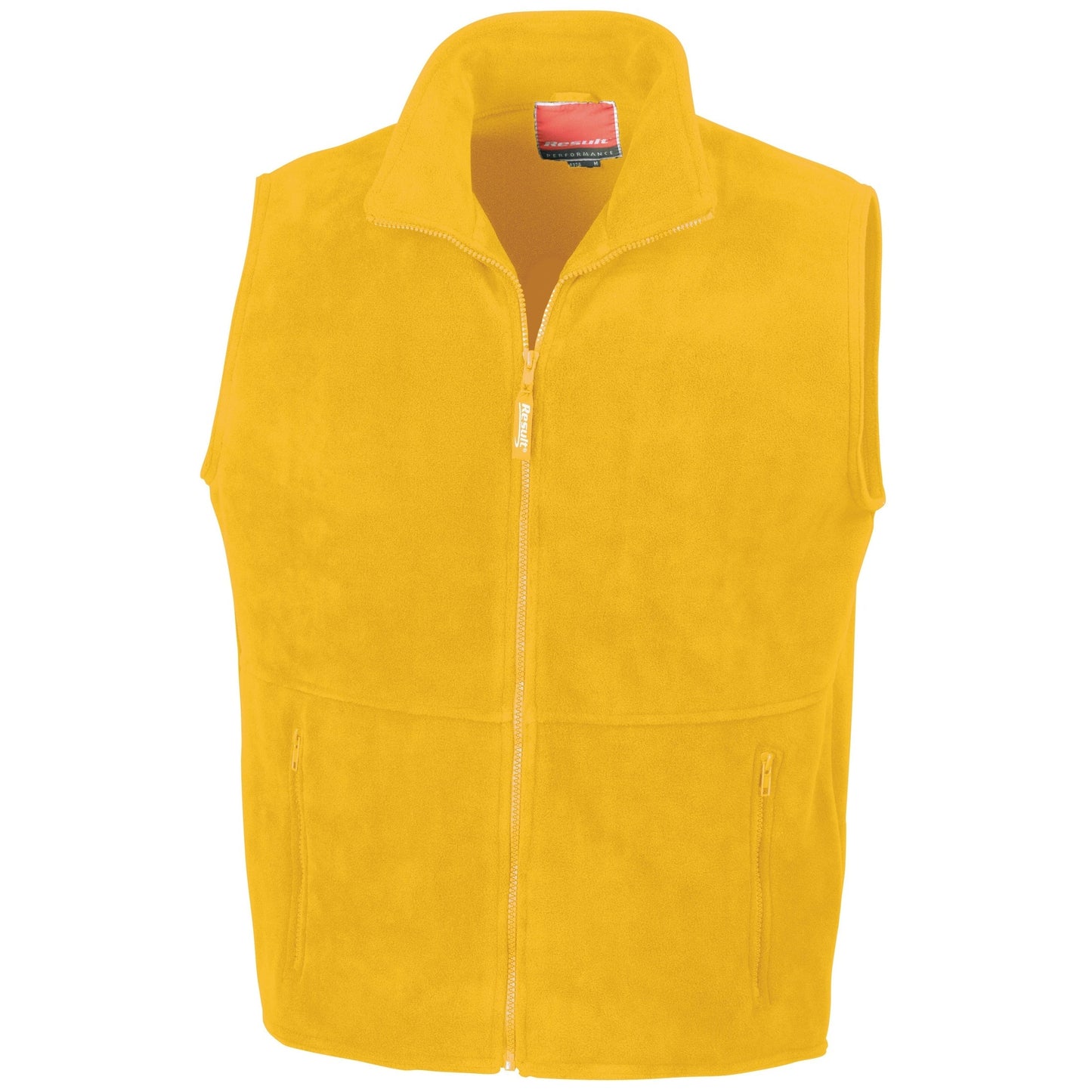 Result Polartherm Bodywarmer Fleece 330g/m² Anti-Pill Zip Pockets Unlined