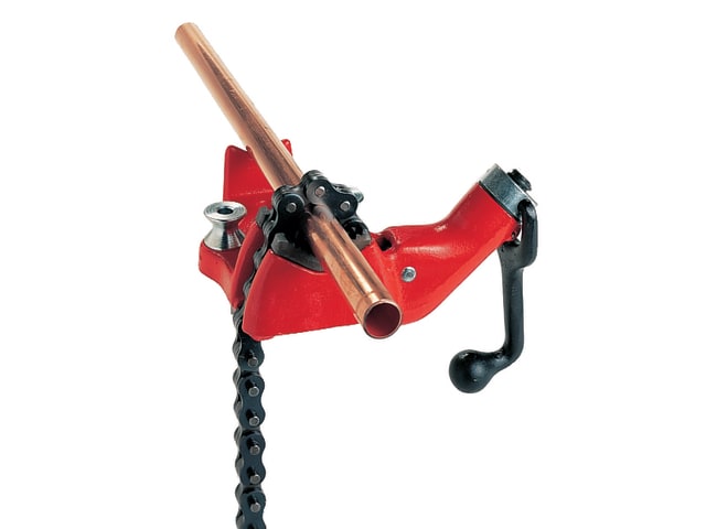 RIDGID BC210 Top Screw Bench Chain Vice 6-60mm Capacity Heavy-Duty Cast Iron