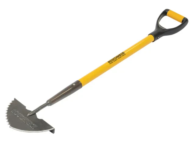 Roughneck Sharp-Edge Lawn Edging Iron Heavy-Duty Carbon Steel Fibreglass Handle