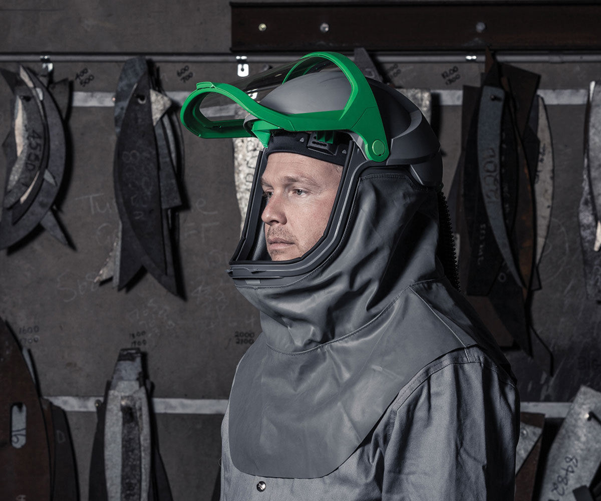 GVS RPB Z-Link Respirator with Safety Lens, Shoulder Cape, Breathing Tube