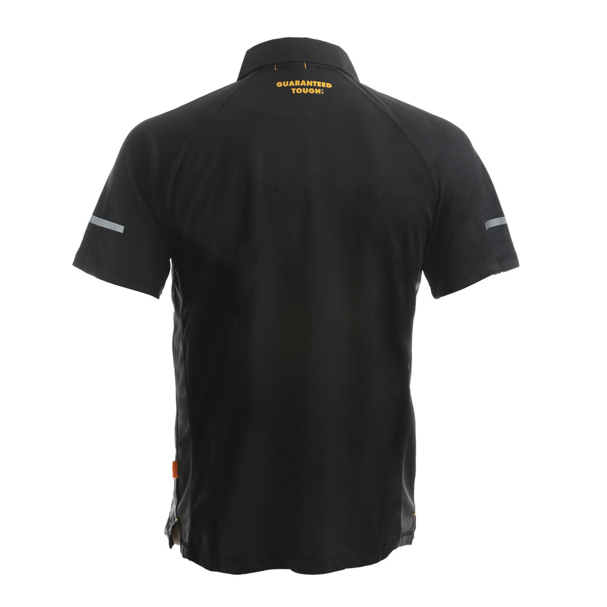 DeWalt Moisture Wicking Polo Shirt Black Grey Reflective Detail Size Options