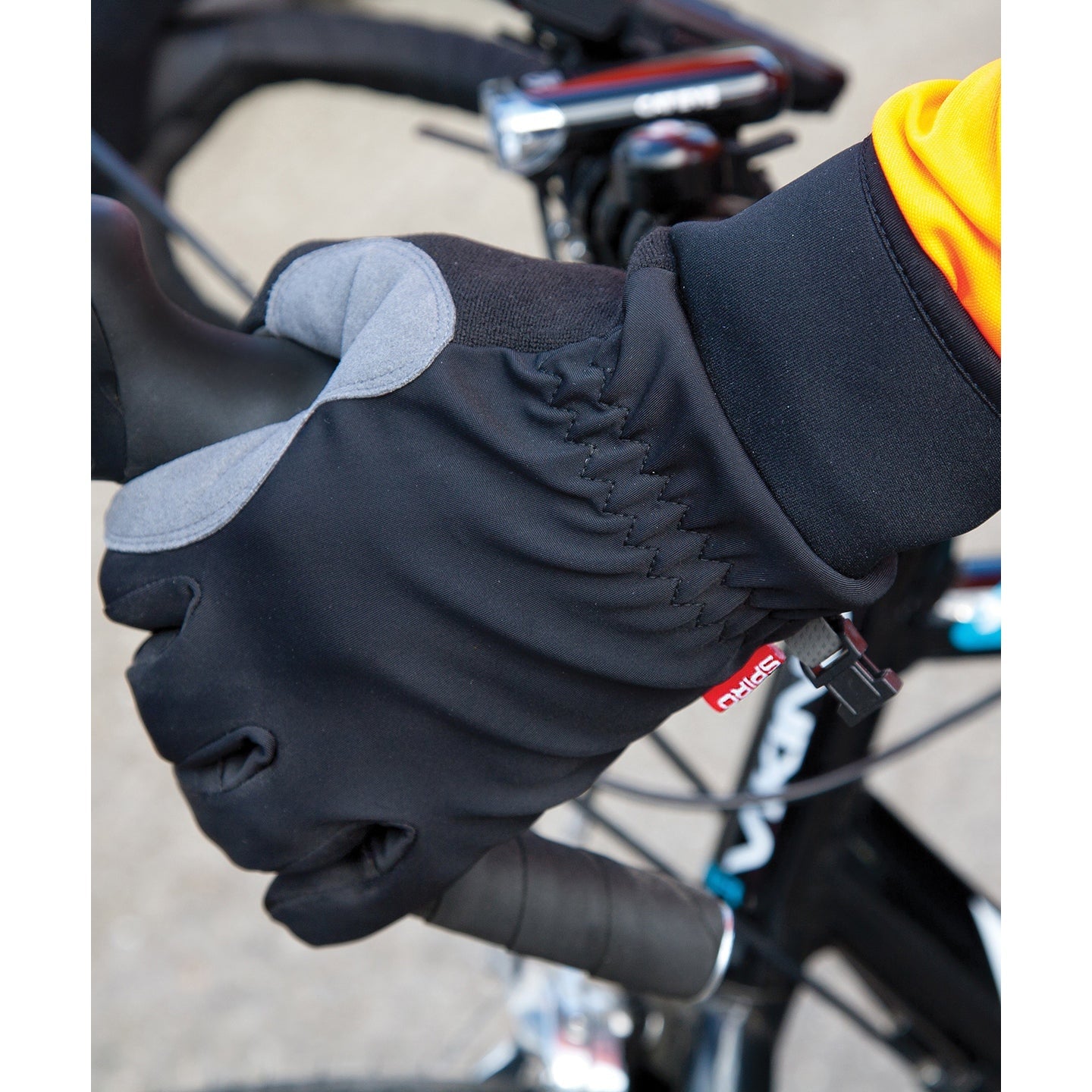 Spiro Long Bike Gloves with PU Padded Palm, Warm & Comfortable Cycling Gear