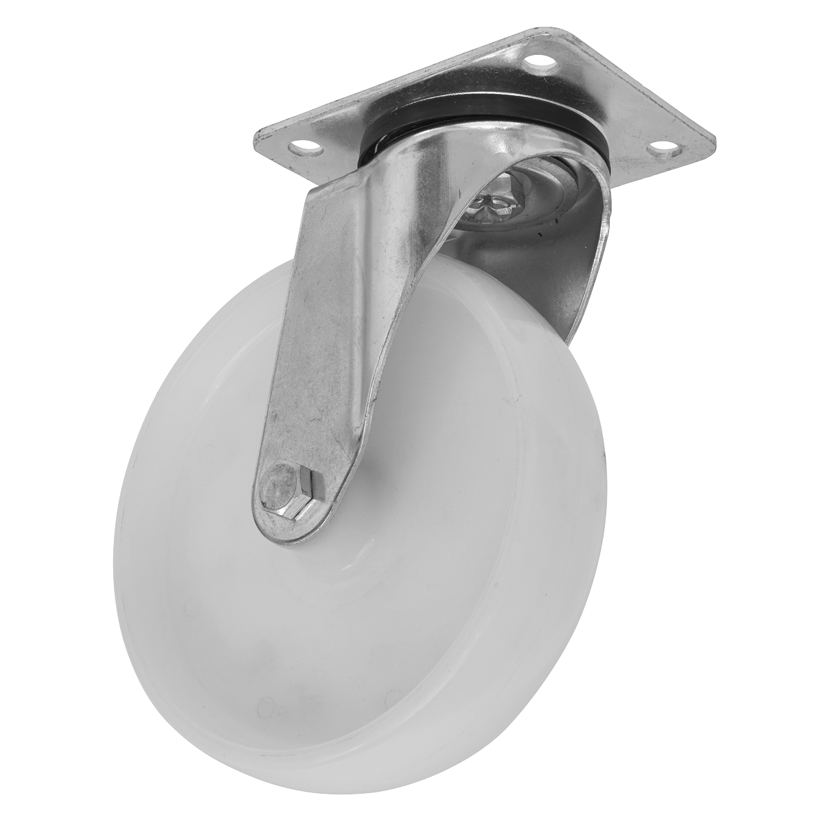Sealey Heavy-Duty Nylon Swivel Castor Wheel 80mm 150kg Load Capacity