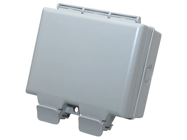 SMJ IP66 Double Gang 13A Outdoor Socket Dust Tight Water Resistant